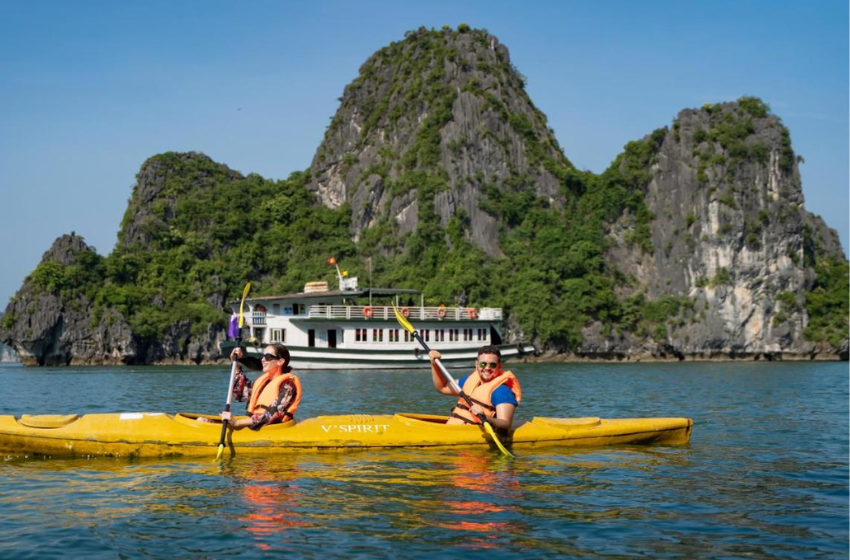 Day 5: Halong Bay – Luon Cave – Kayaking -  Hanoi – Flight to Danang [B/L]