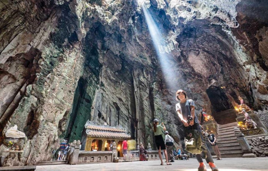 Discover Marble Mountains and Monkey Mountain to Danang by Night